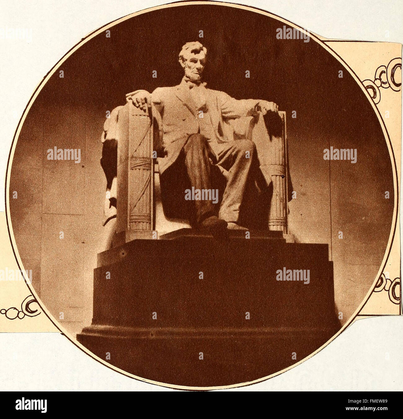 Statues of Abraham Lincoln. Lincoln Memorial (1922 Stock Photo Alamy