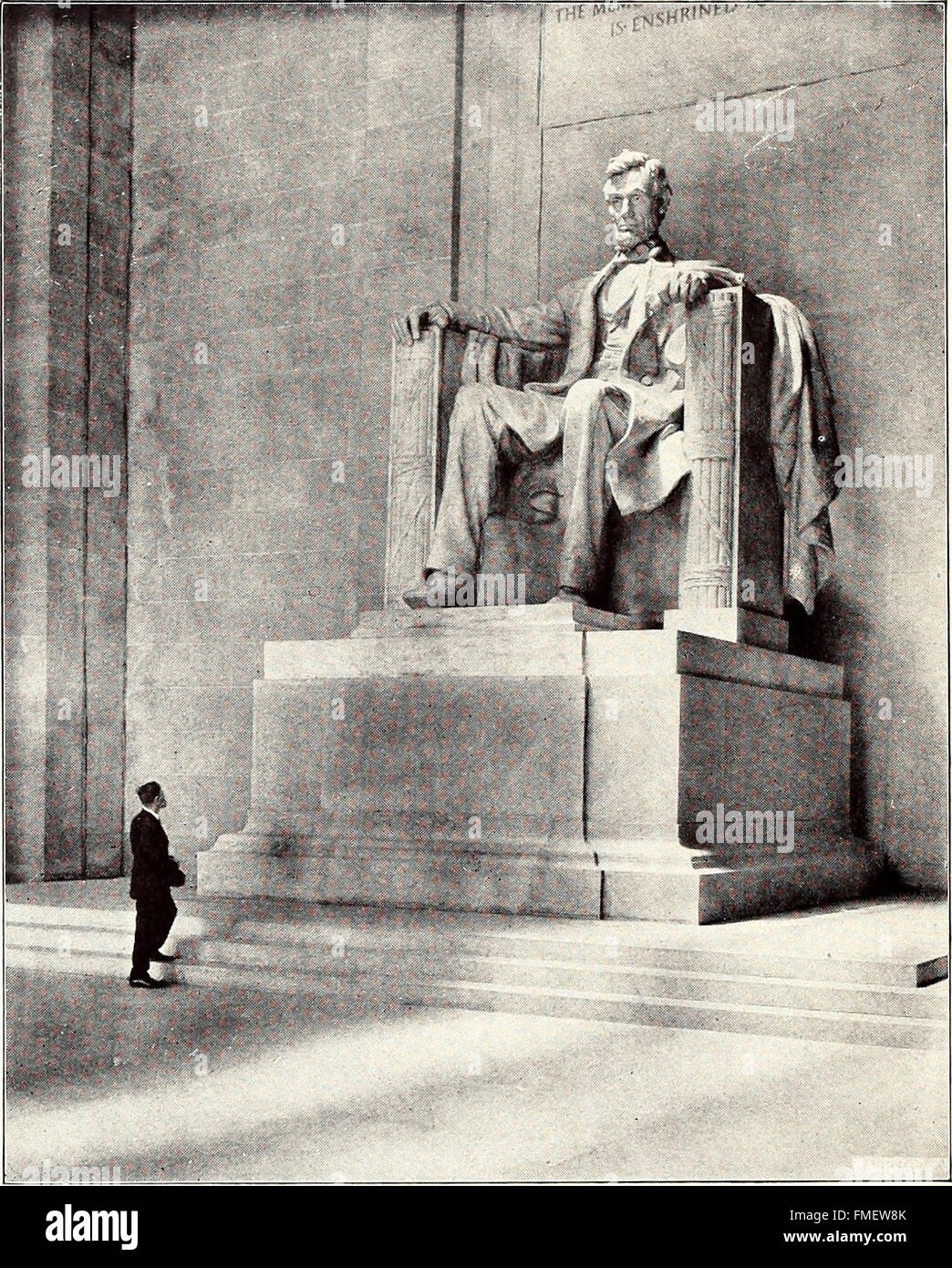 Statues of Abraham Lincoln. Lincoln Memorial (1922 Stock Photo Alamy