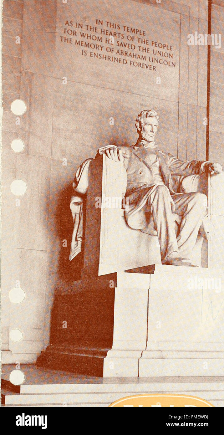 Statues of Abraham Lincoln. Lincoln Memorial (1922 Stock Photo Alamy