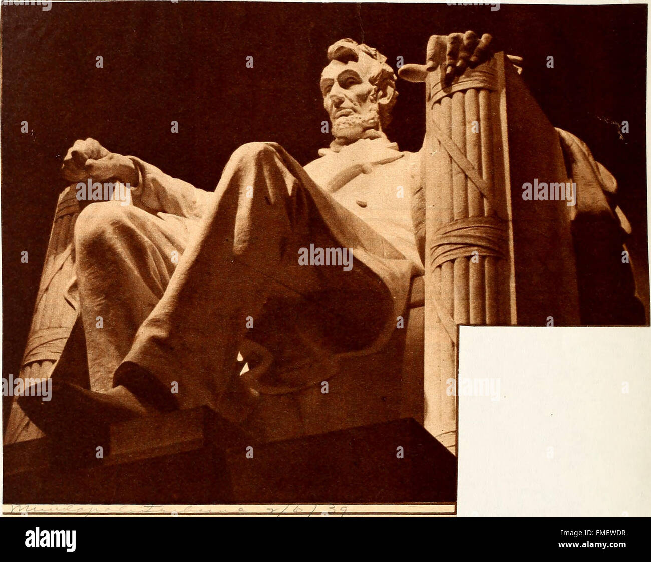 Statues of Abraham Lincoln. Lincoln Memorial (1922 Stock Photo Alamy