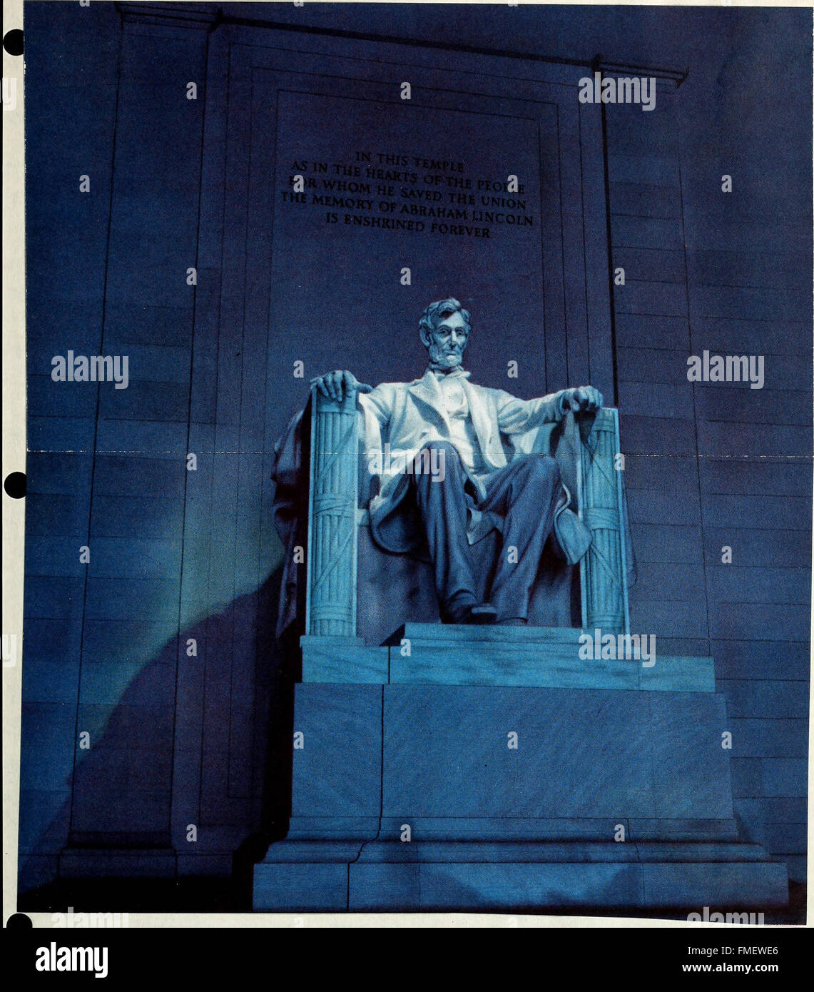 Statues of Abraham Lincoln. Lincoln Memorial (1922 Stock Photo Alamy