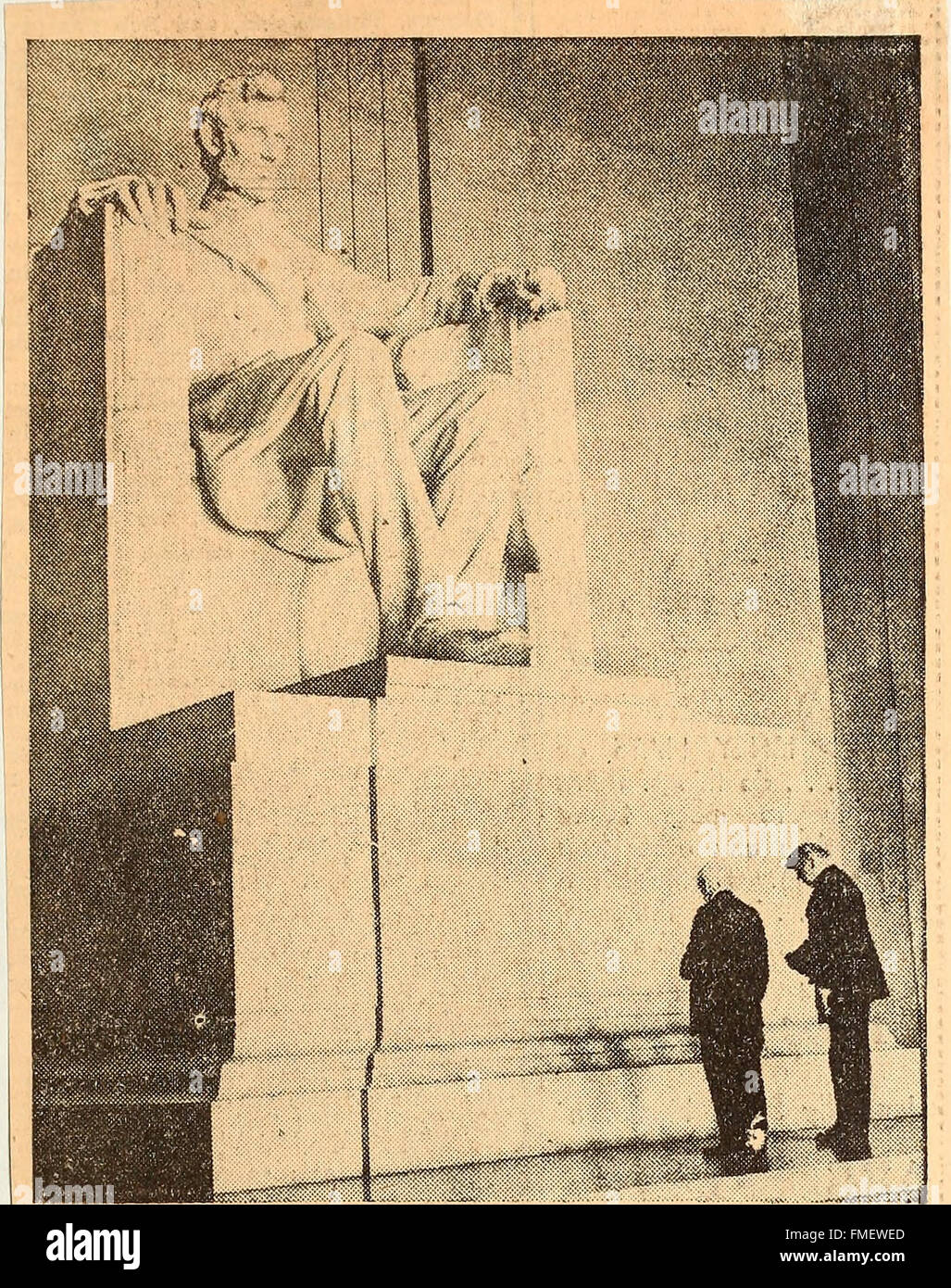 Statues of Abraham Lincoln. Lincoln Memorial (1922 Stock Photo Alamy
