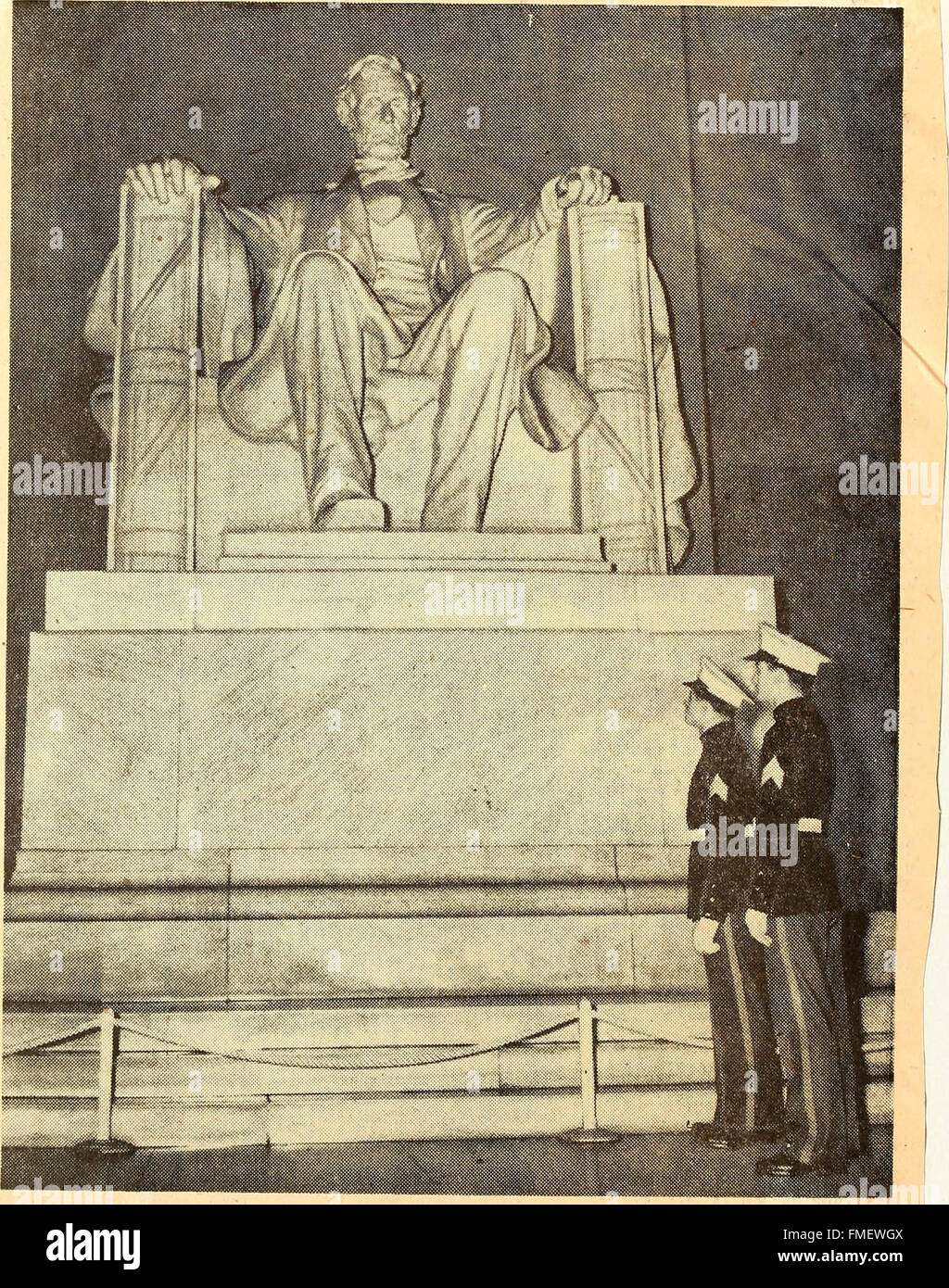 Statues of Abraham Lincoln. Lincoln Memorial (1922 Stock Photo Alamy