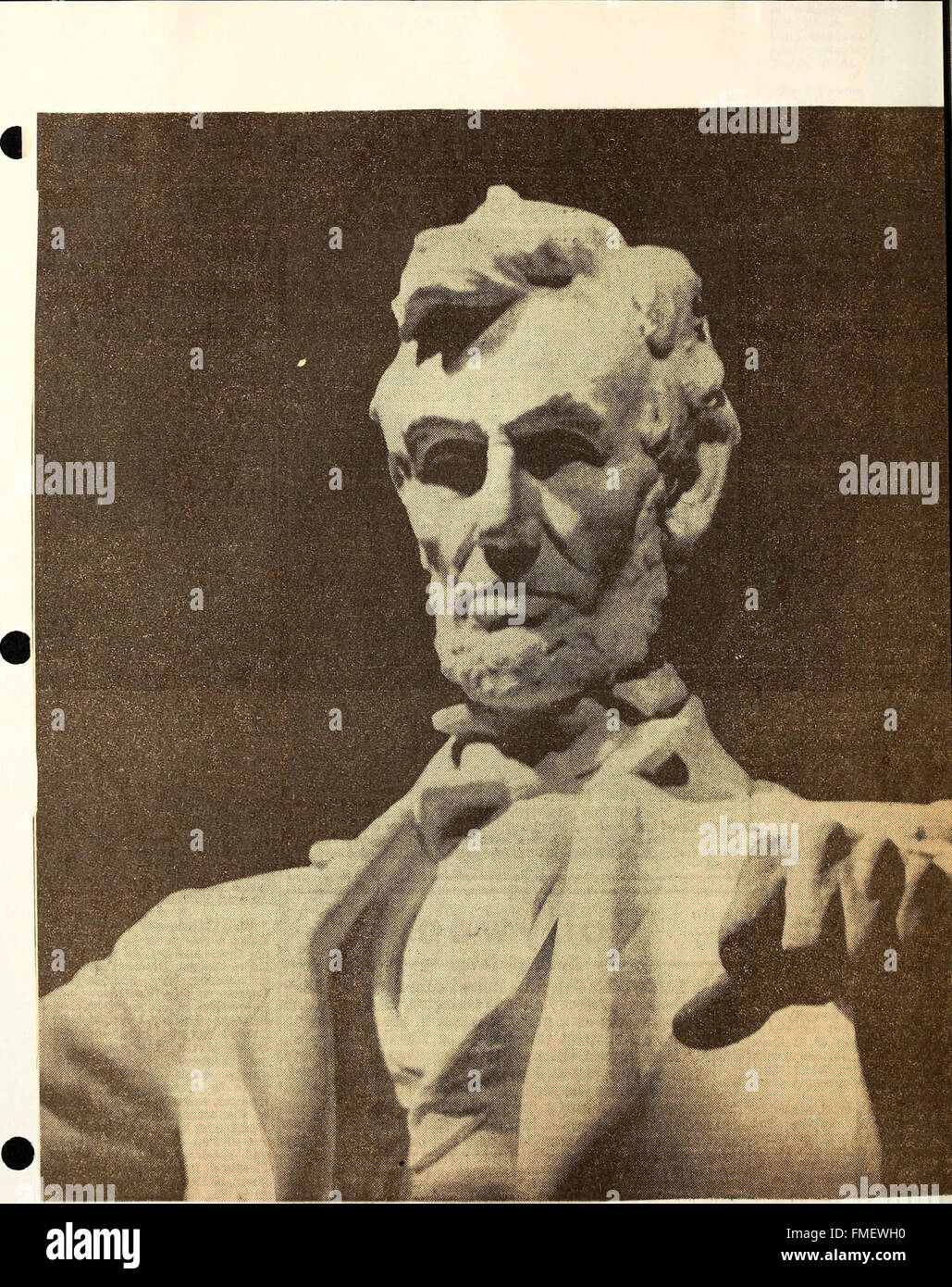 Statues of Abraham Lincoln. Lincoln Memorial (1922 Stock Photo Alamy