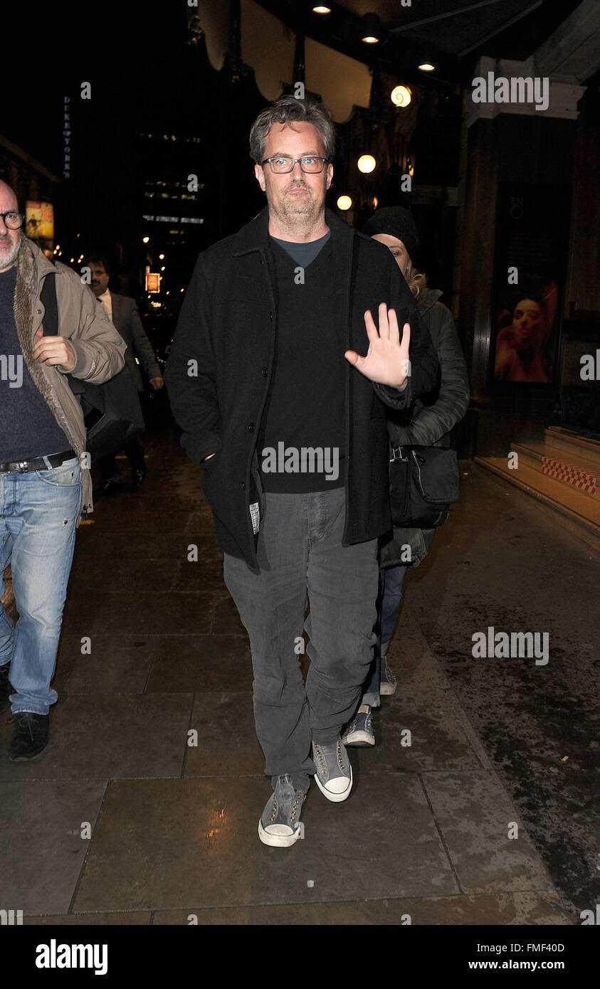 Matthew Perry out and about in the West End Featuring: Matthew Perry ...