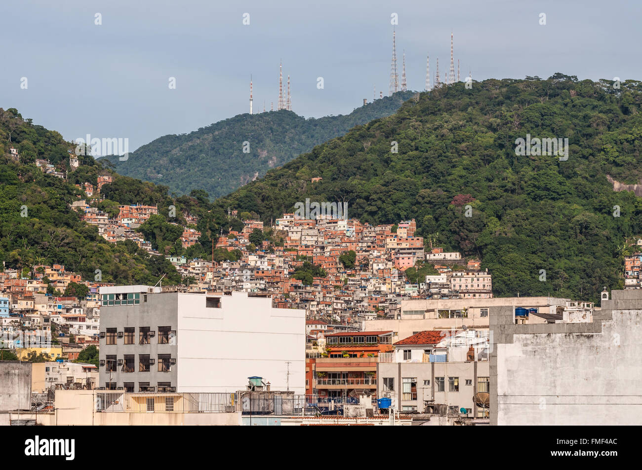 The favelas of Rio de Janeiro, Brazil Stock Photo