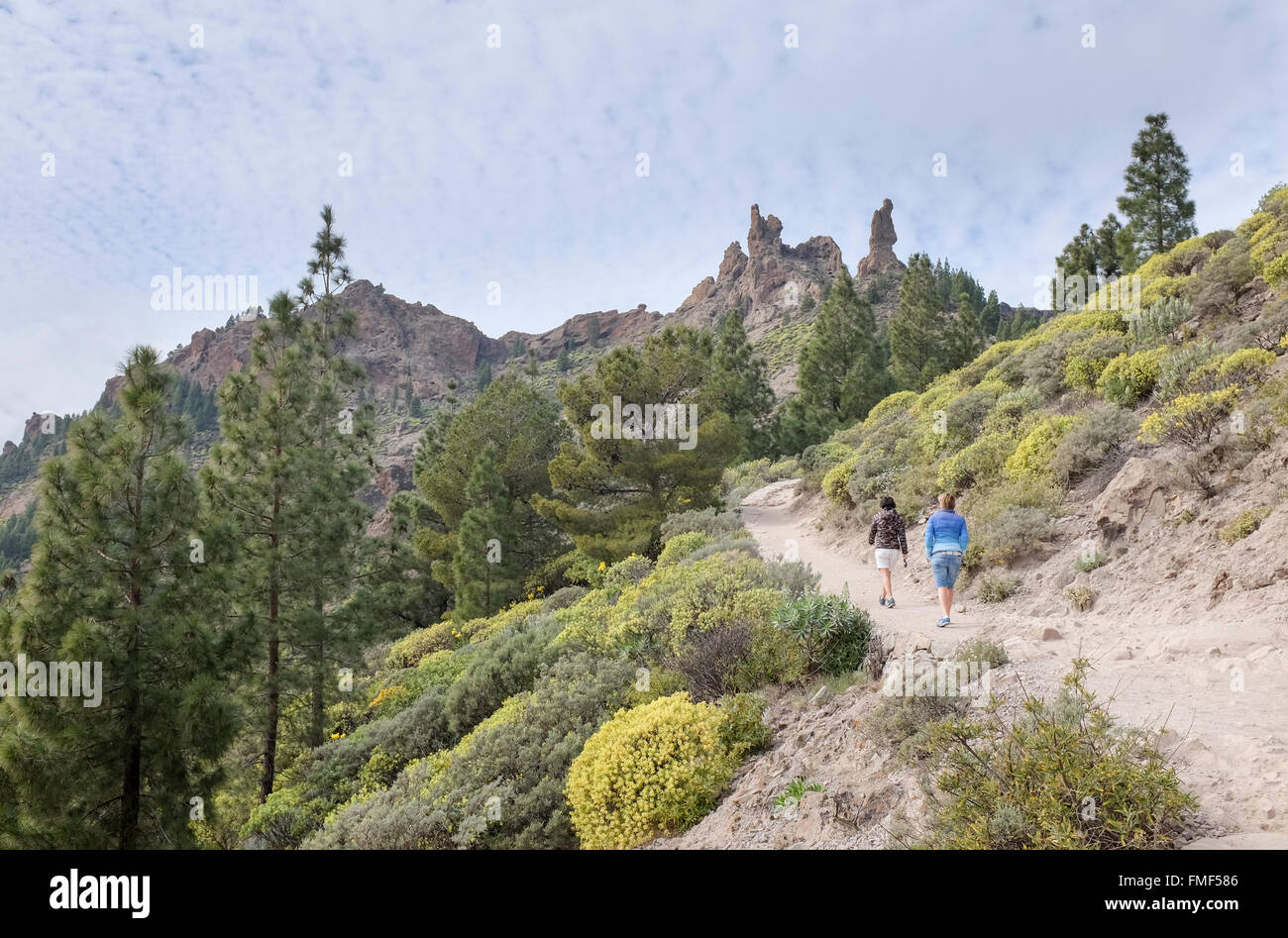 Roque Nublo, Gran Canaria, Canary Islands, Spain Stock Photo