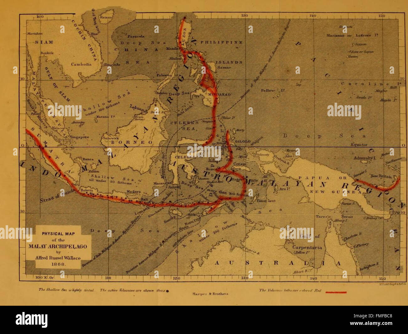 The Malay Archipelago (Map 3 Stock Photo Alamy