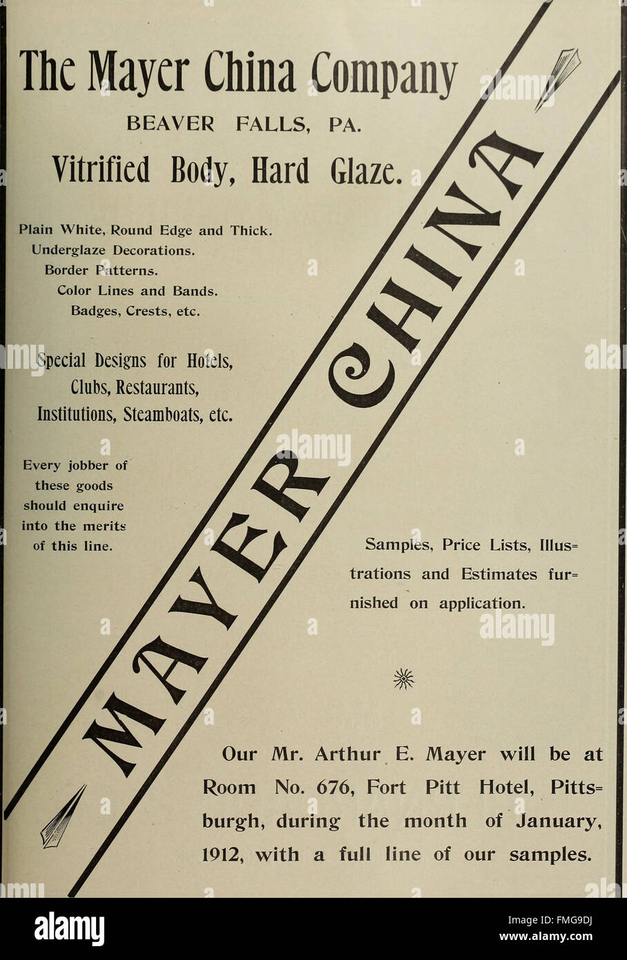 Crockery and glass journal (1875 Stock Photo Alamy