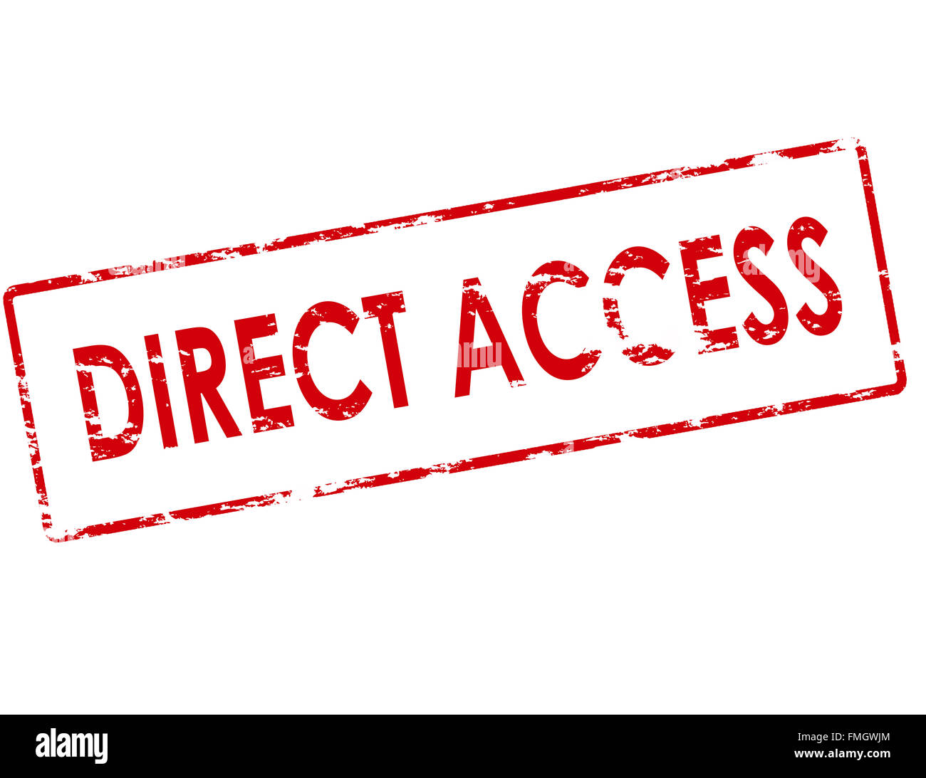 Rubber stamp with text direct access inside, vector illustration Stock