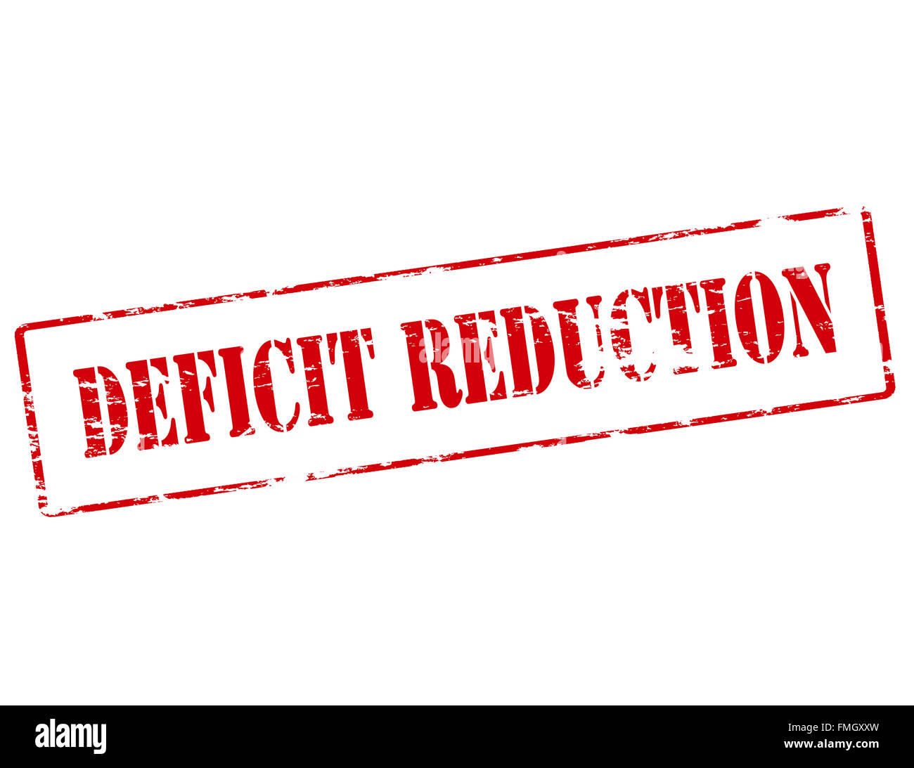 Rubber stamp with text deficit reduction inside, vector illustration Stock Photo