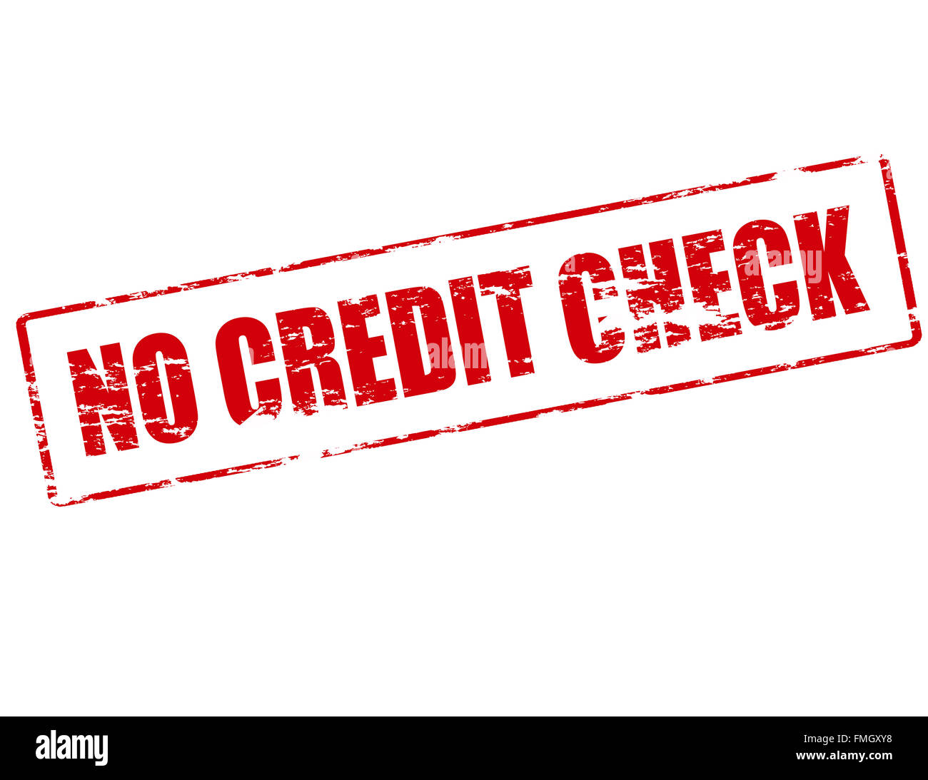Rubber stamp with text no credit check inside, vector illustration