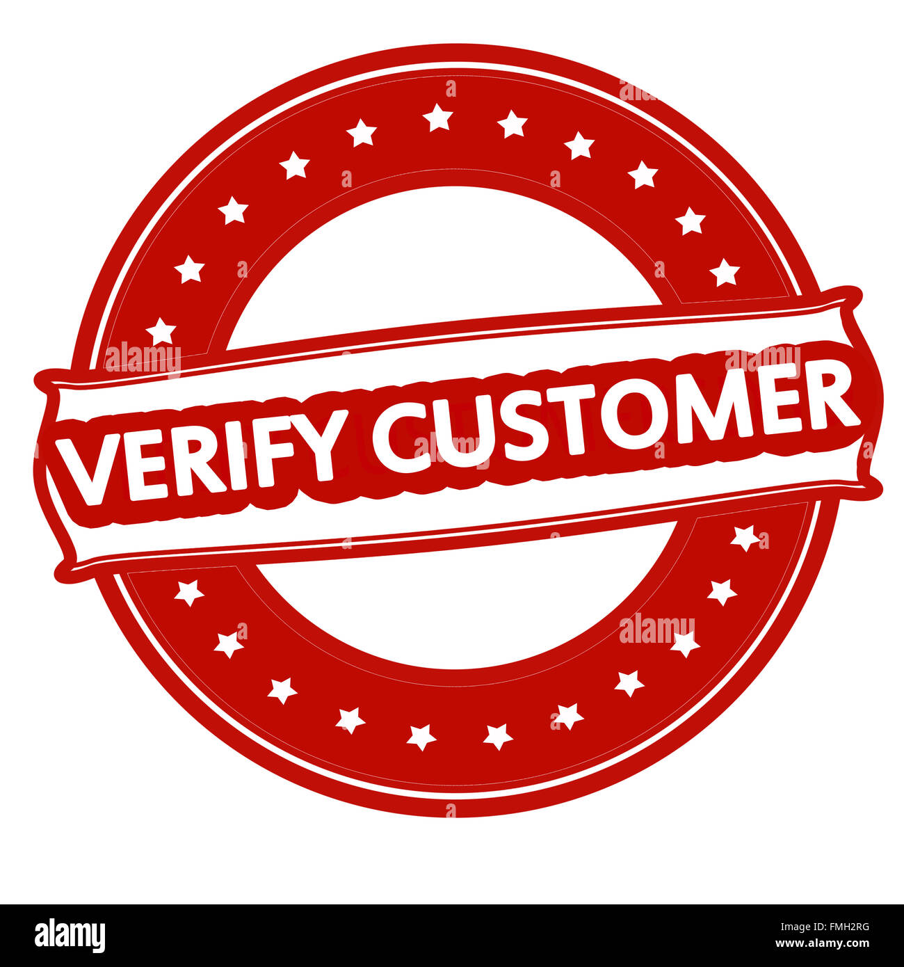 Rubber stamp with text verify customer inside, vector illustration ...