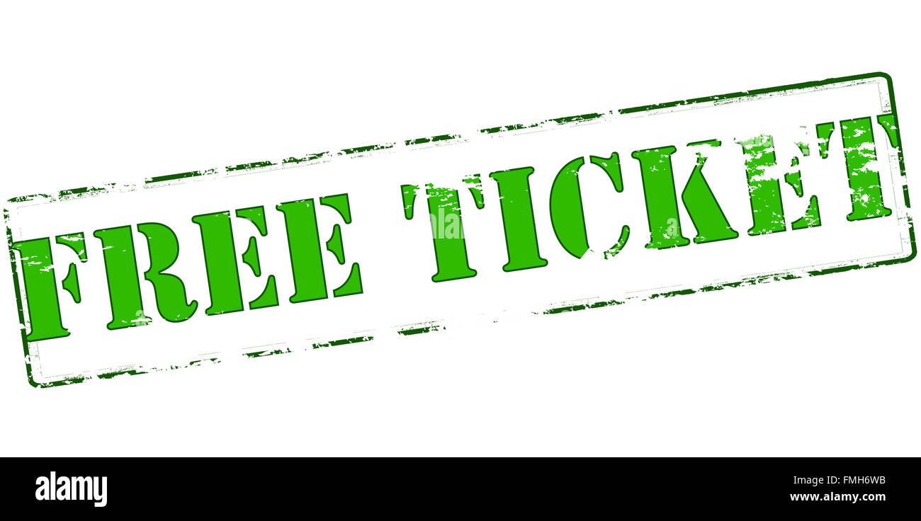 Rubber stamp with text free tickets inside, vector illustration Stock ...