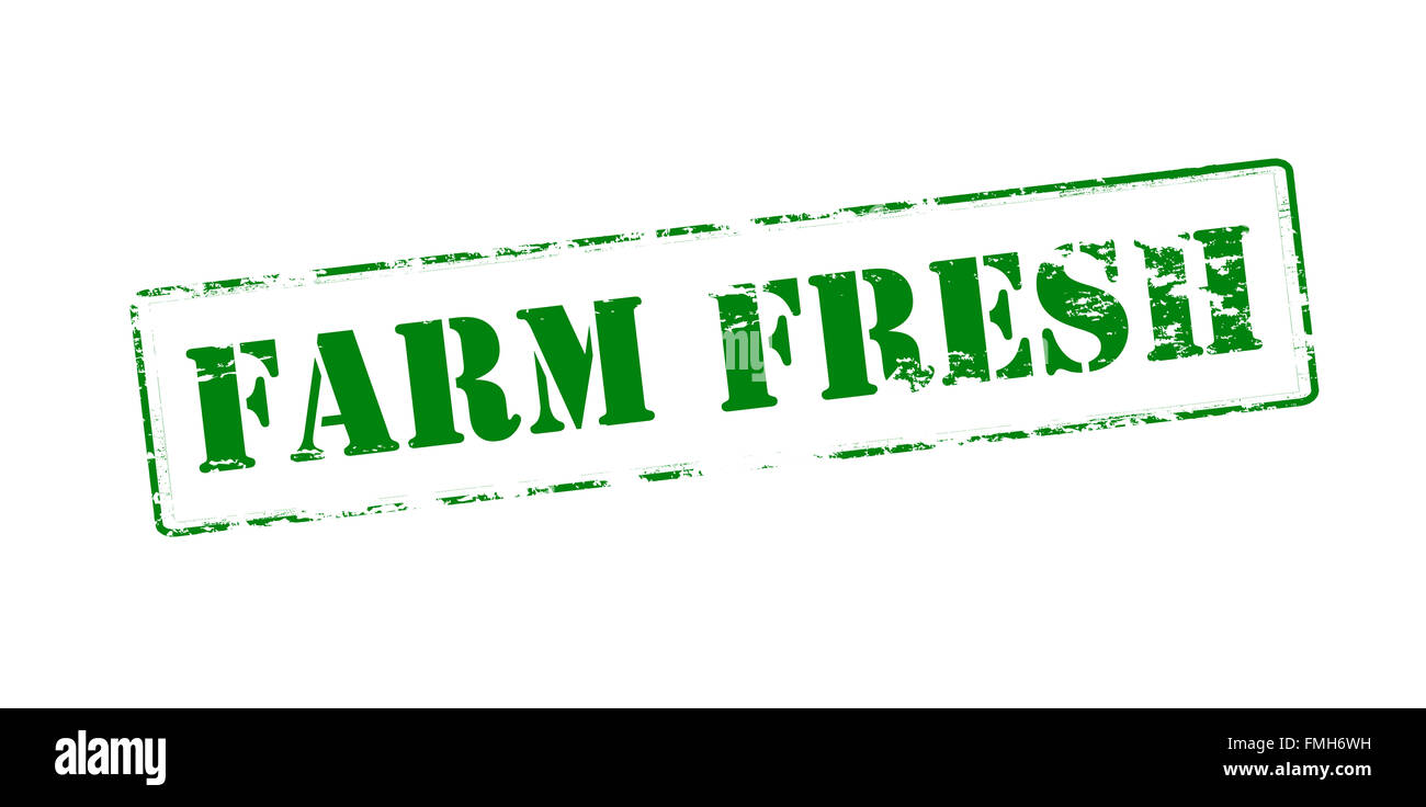 Rubber stamp with text farm fresh inside, vector illustration Stock ...