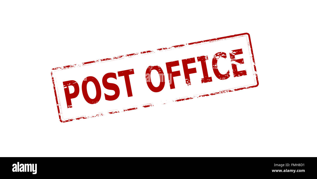 Rubber stamp with text post office inside, vector illustration Stock ...