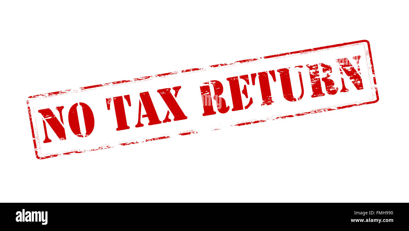Rubber stamp with text no tax return inside, vector illustration Stock ...