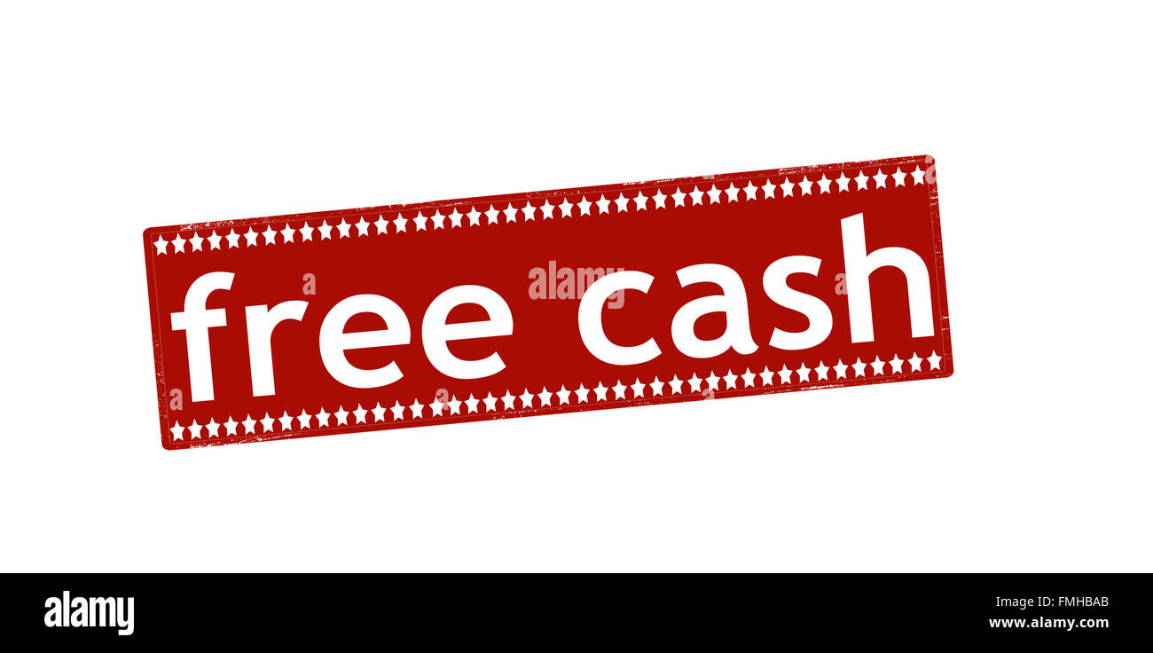 Rubber stamp with text free cash inside, vector illustration Stock