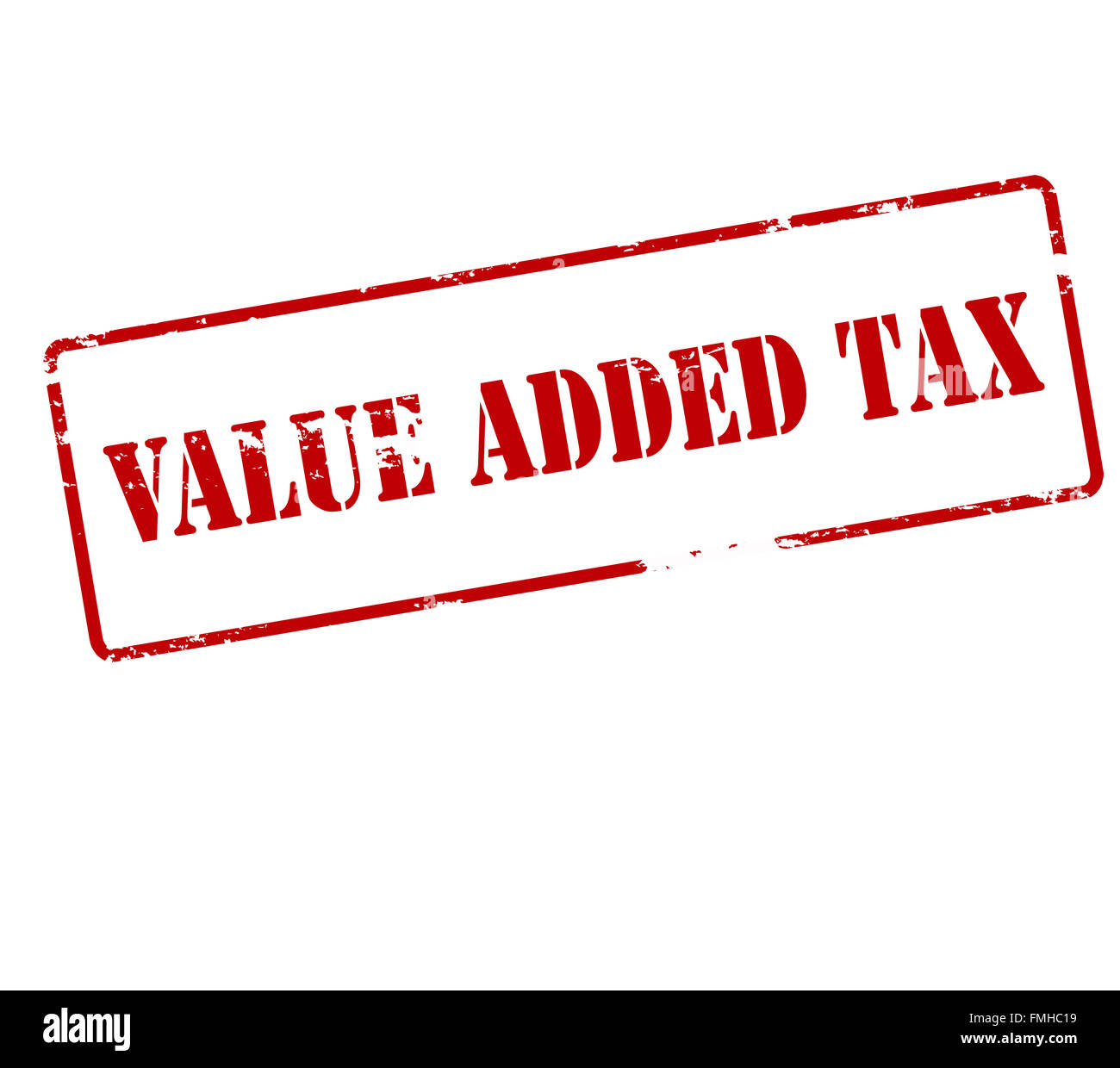Rubber Stamp With Text Value Added Tax Inside Vector Illustration