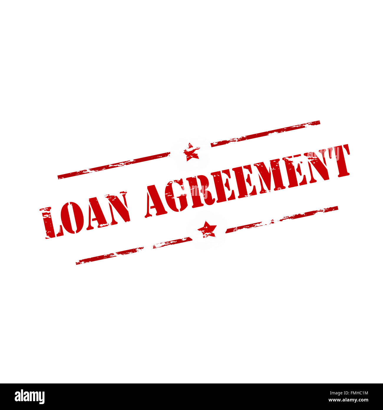Rubber Stamp With Text Loan Agreement Inside Vector Illustration Stock