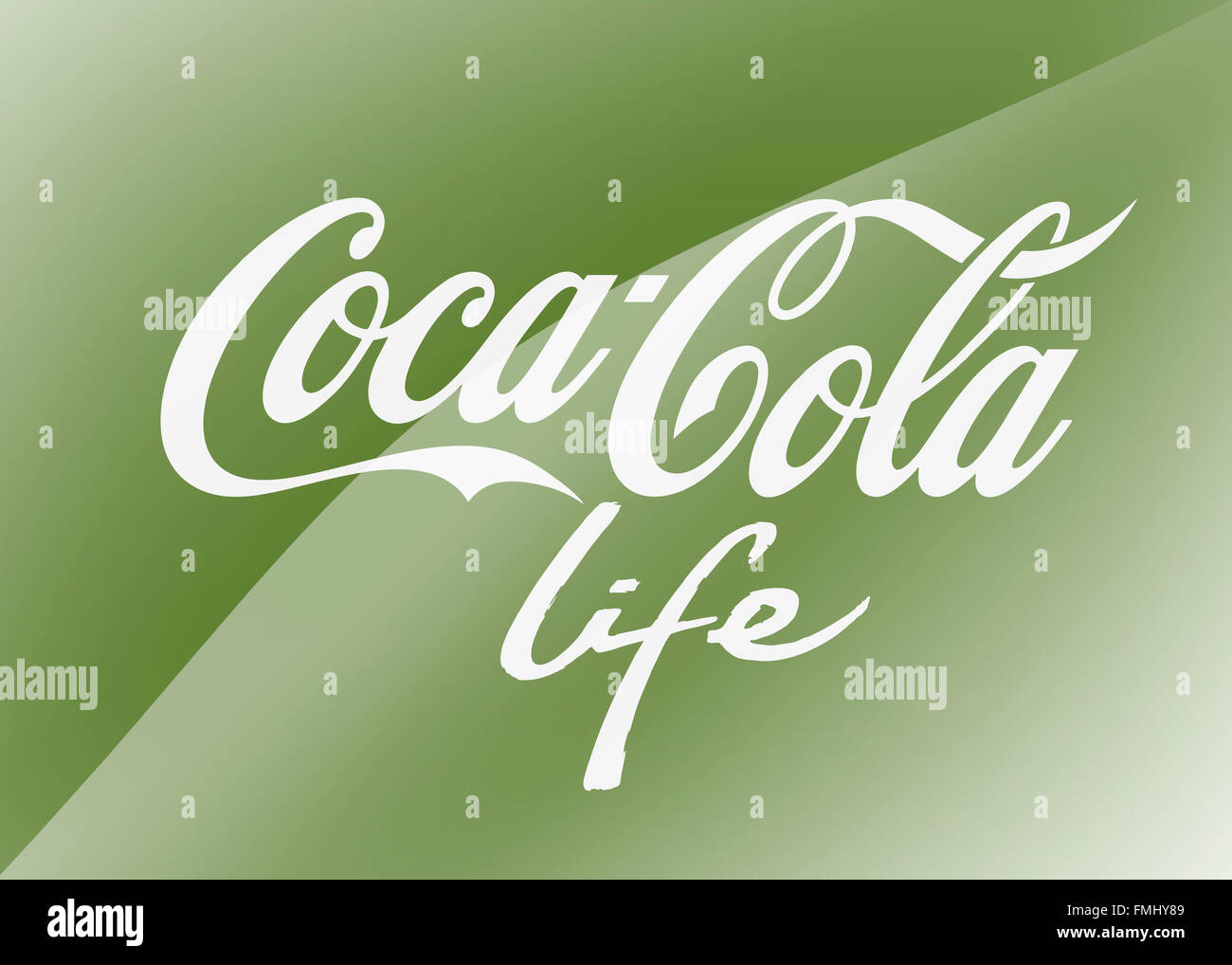 Coca Cola life logo Stock Photo