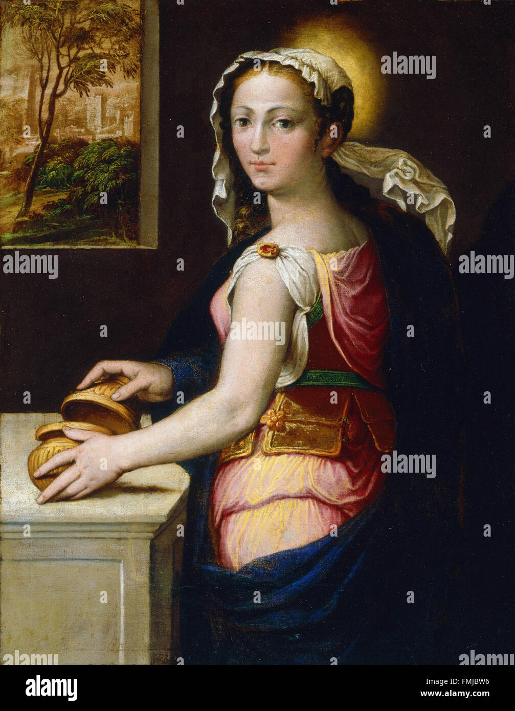 Bernardino Campi - Mary Magdalene Stock Photo