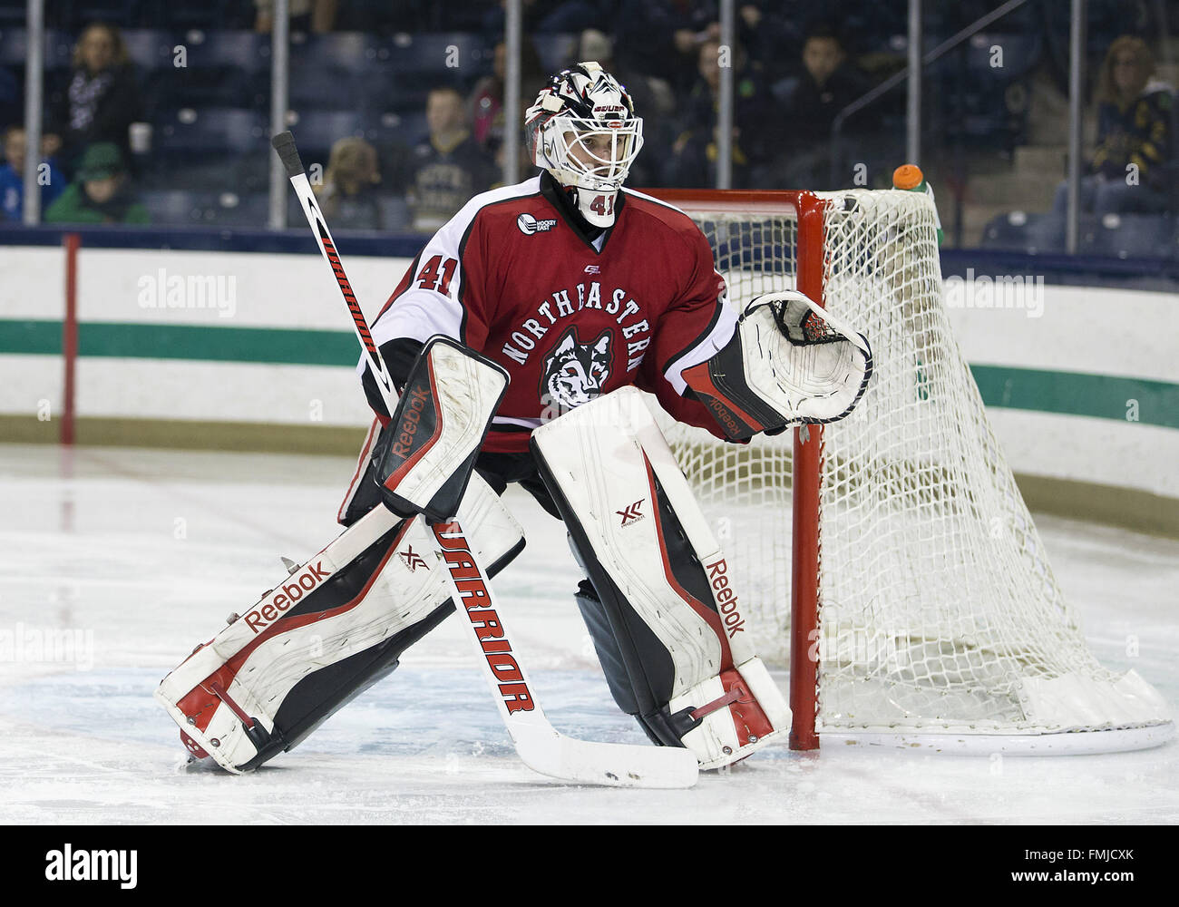 Ryan Ruck South Bend, Indiana, USA. 11th Mar, 2016. Northeastern goaltender Ryan ...