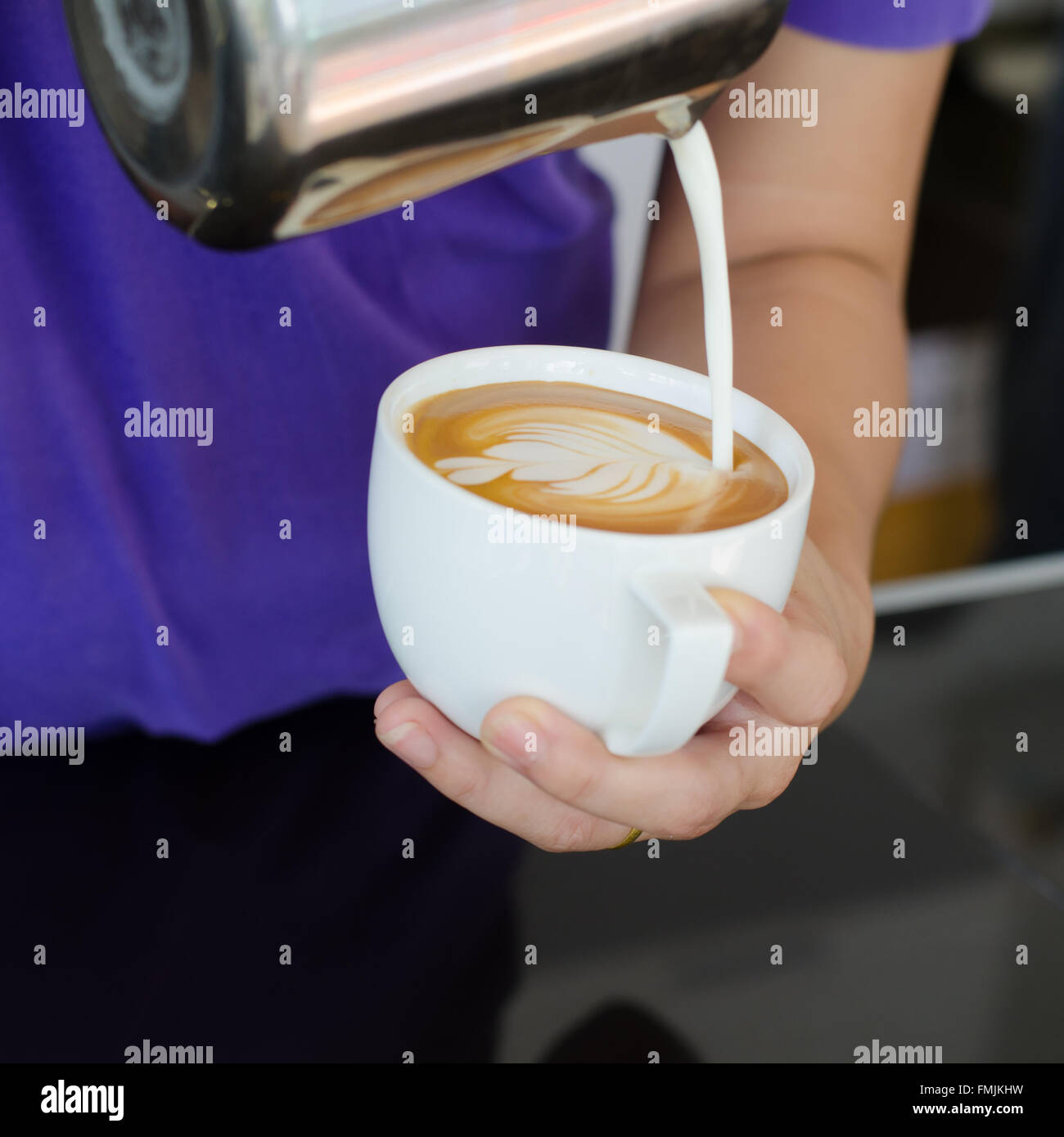 Making latte art coffee hi res stock photography and images Alamy Making latte art coffee hi res stock photography and images Alamy