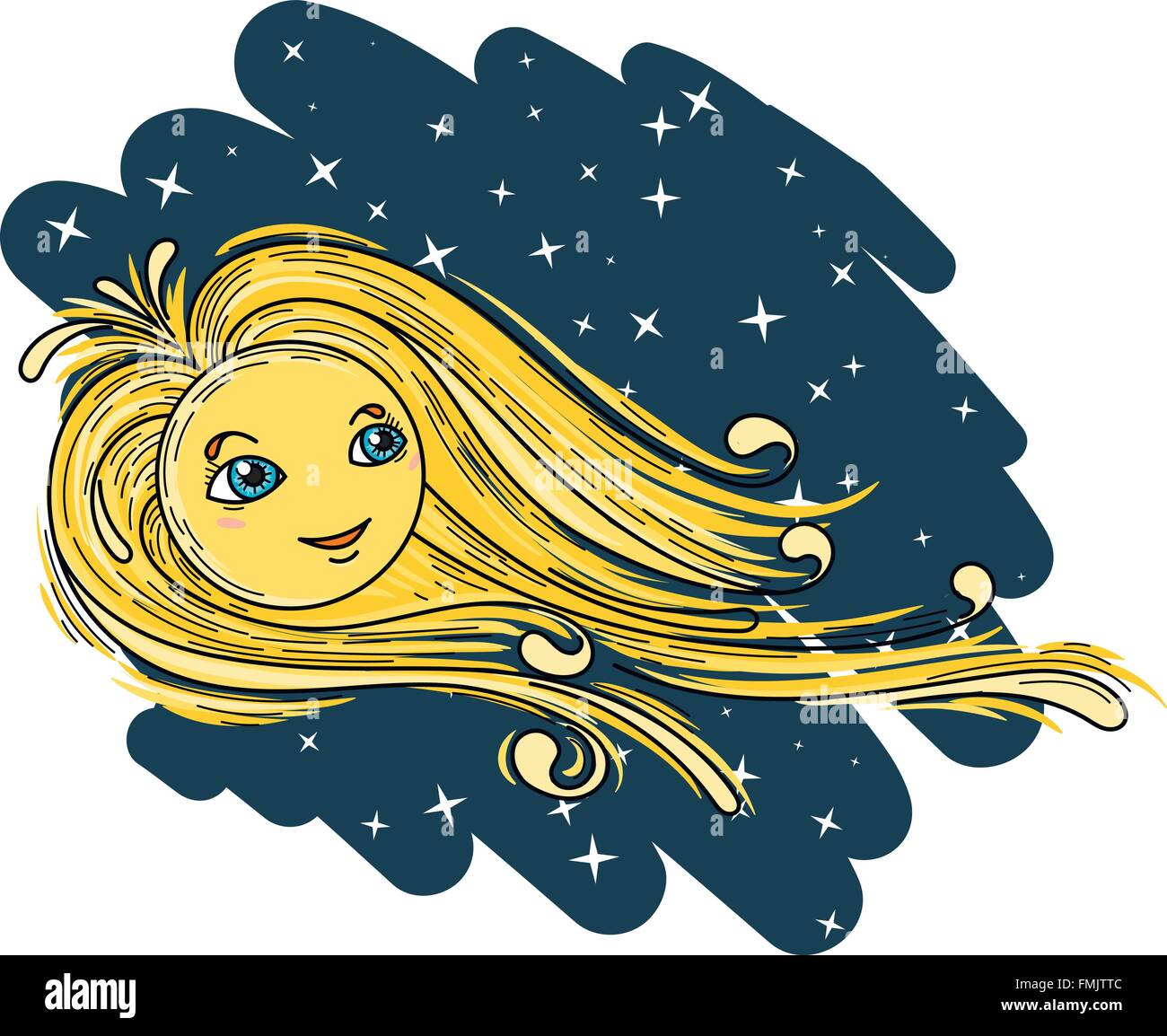 Fantastic vector illustration with the solar wind Stock Vector Image & Art Alamy
