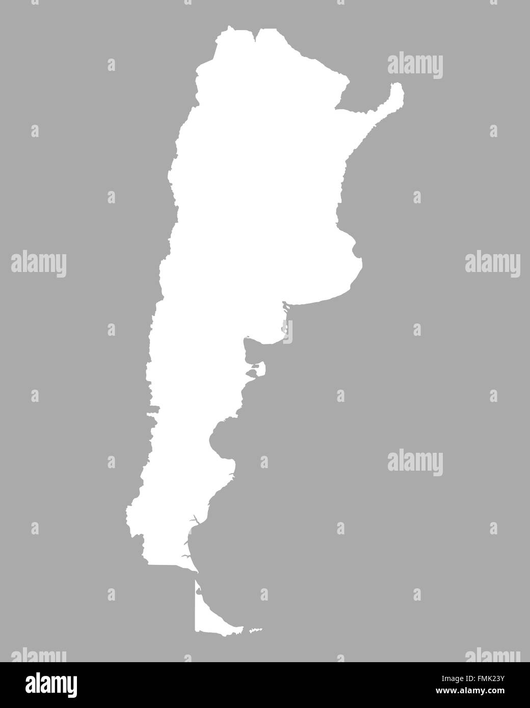 Map Of Argentina Stock Photo Alamy Map Of Argentina FMK23Y