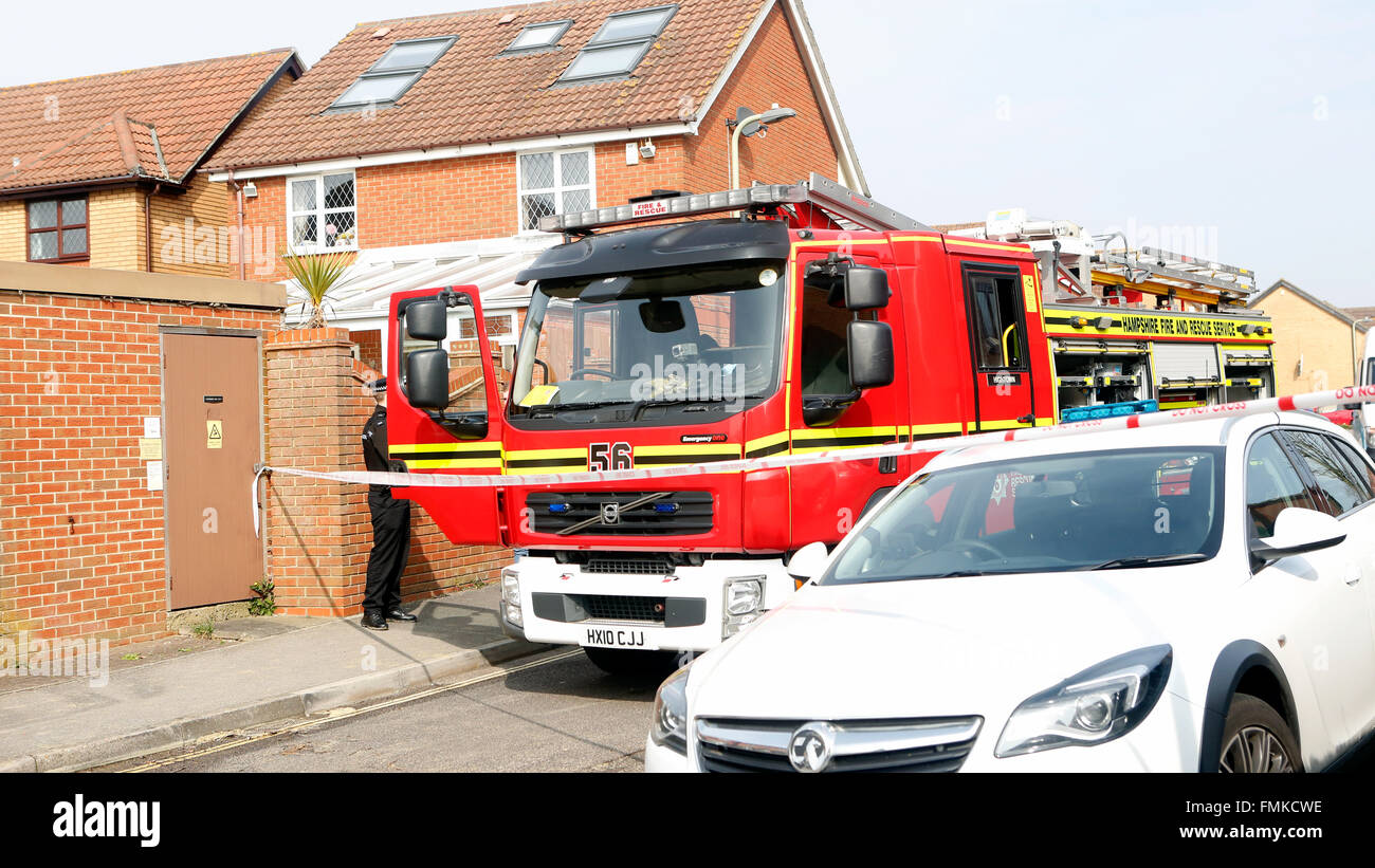 Southampton, Hampshire, UK. 12th Mar, 2016.Water main burst causing