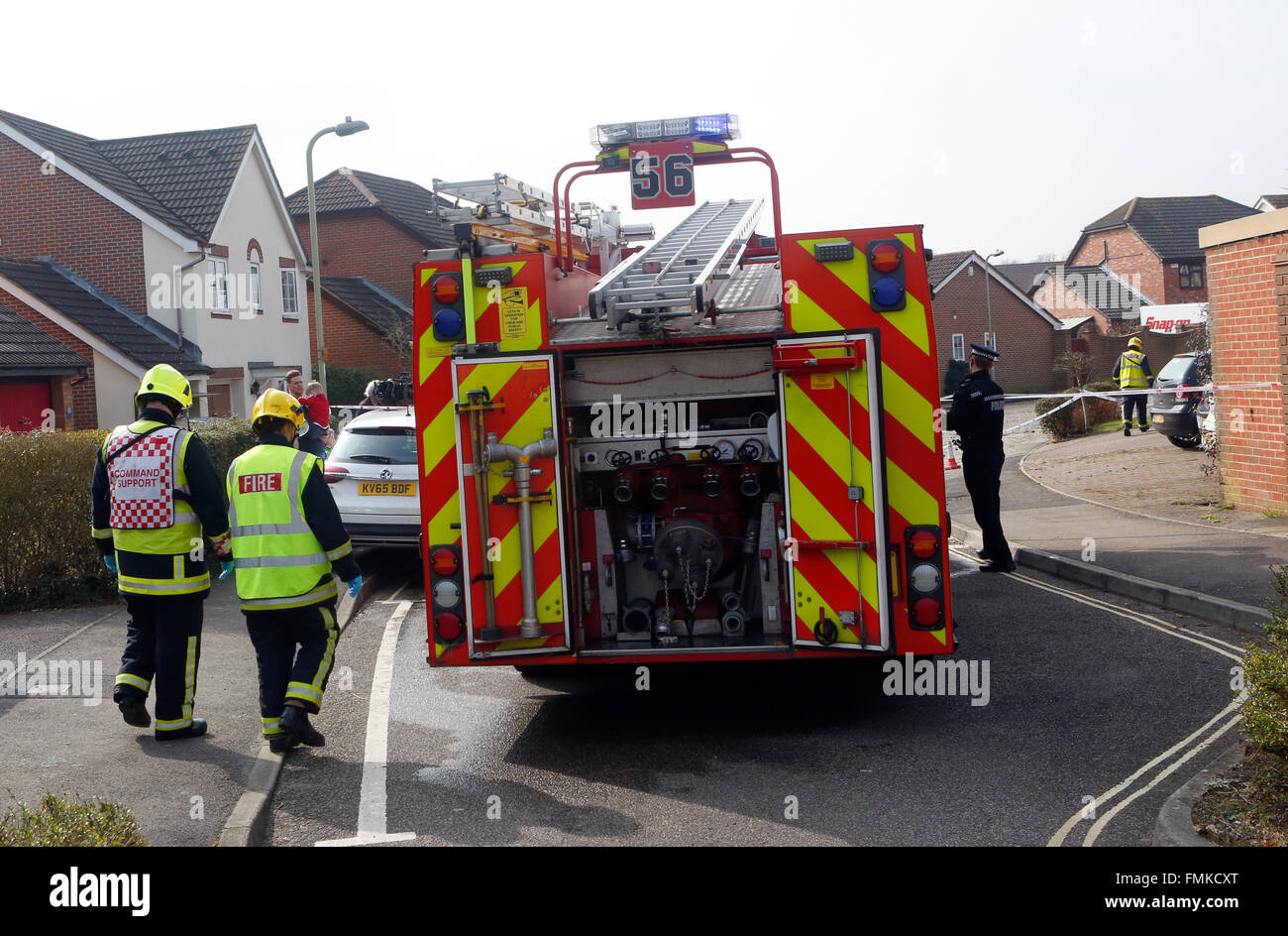 Southampton, Hampshire, UK. 12th Mar, 2016.Water main burst causing