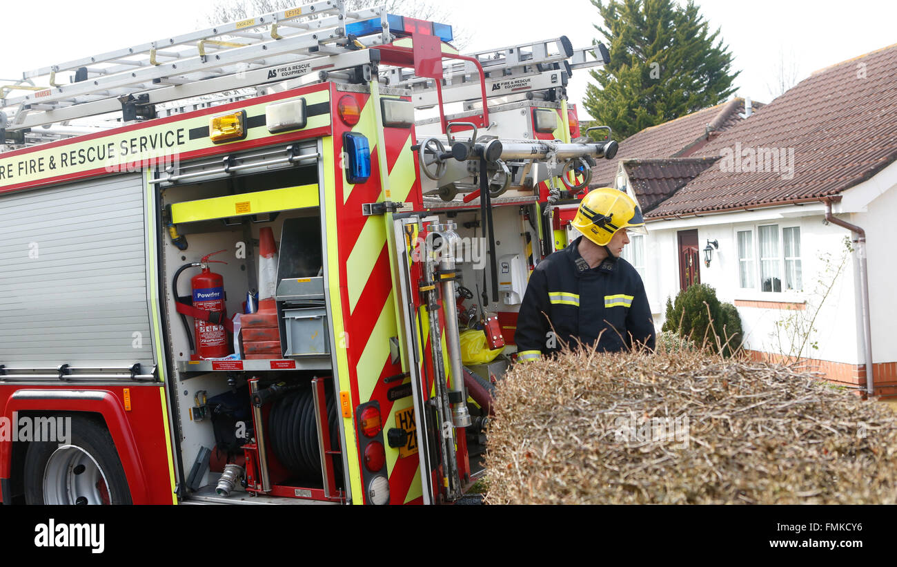 Southampton, Hampshire, UK. 12th Mar, 2016.Water main burst causing
