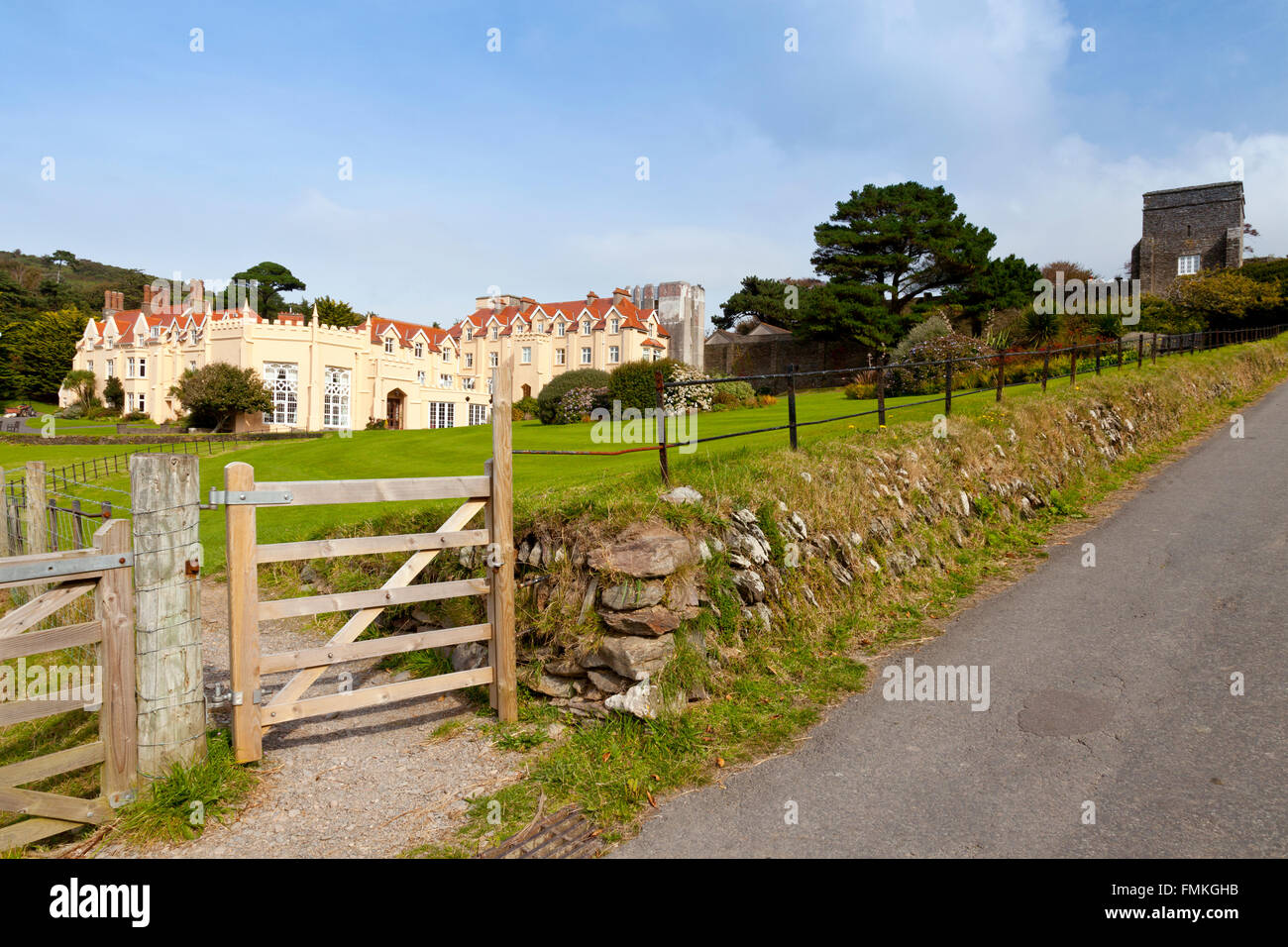 Lee Abbey, a Christian retreat and holiday centre near Lynton, North Devon, England, UK Stock Photo