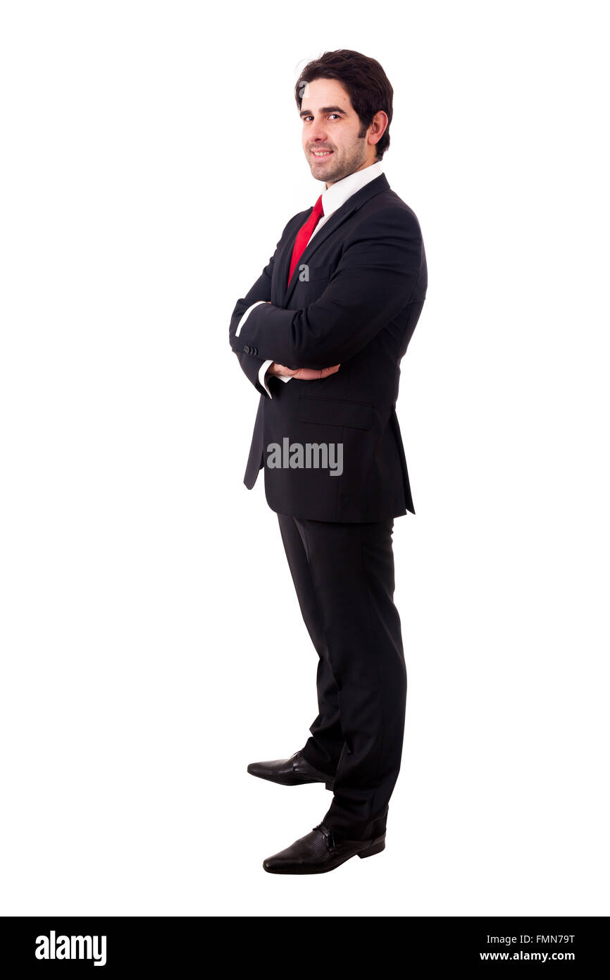 young business man full body isolated on white background Stock Photo ...