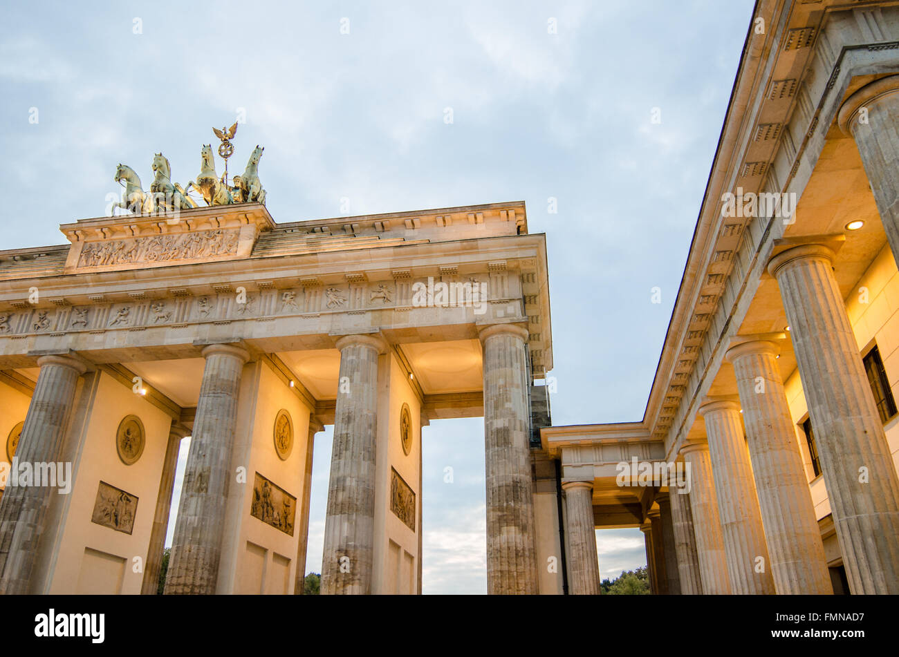 Brandenburg Gate in Berlin Stock Photo