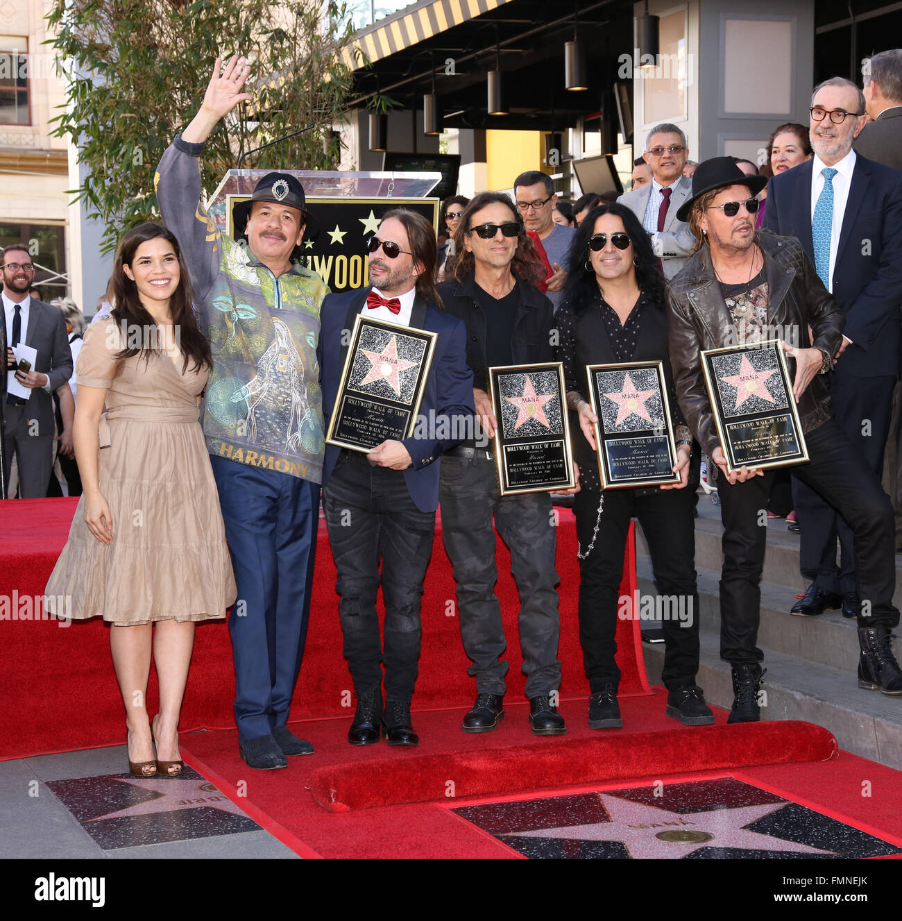 Celebrities attend Mana Honored With Star On The Hollywood Walk Of Fame ...