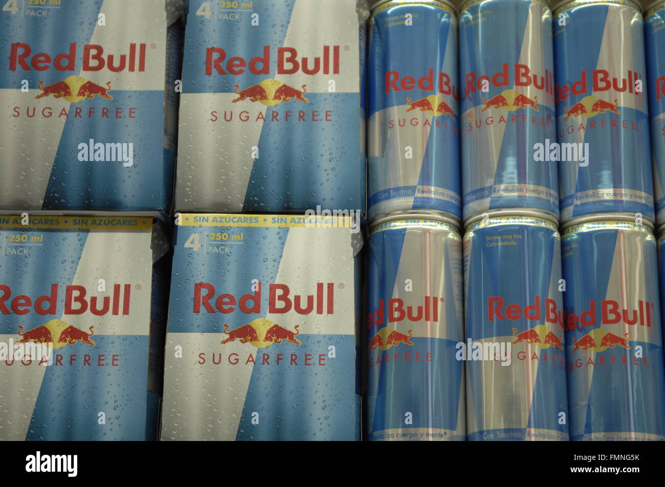 foredrag uhyre lektier Red Bull is an energy drink sold by Austrian company Red Bull GmbH, created  in 1987 Stock Photo - Alamy