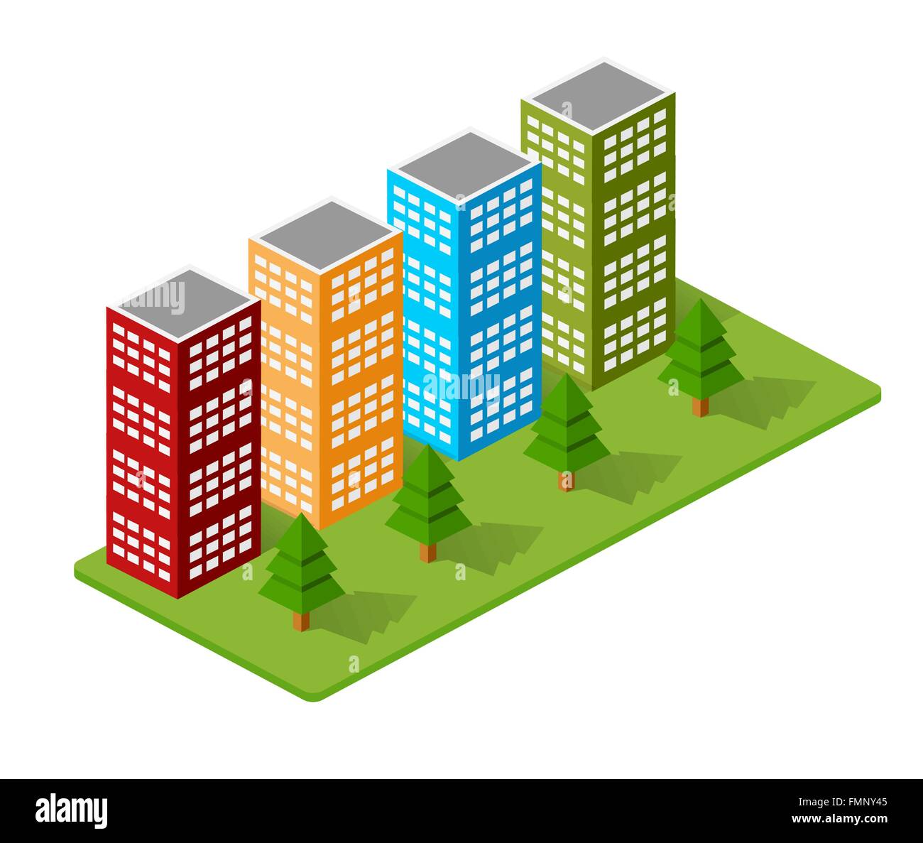 Isometric houses, town houses Stock Vector Image & Art - Alamy