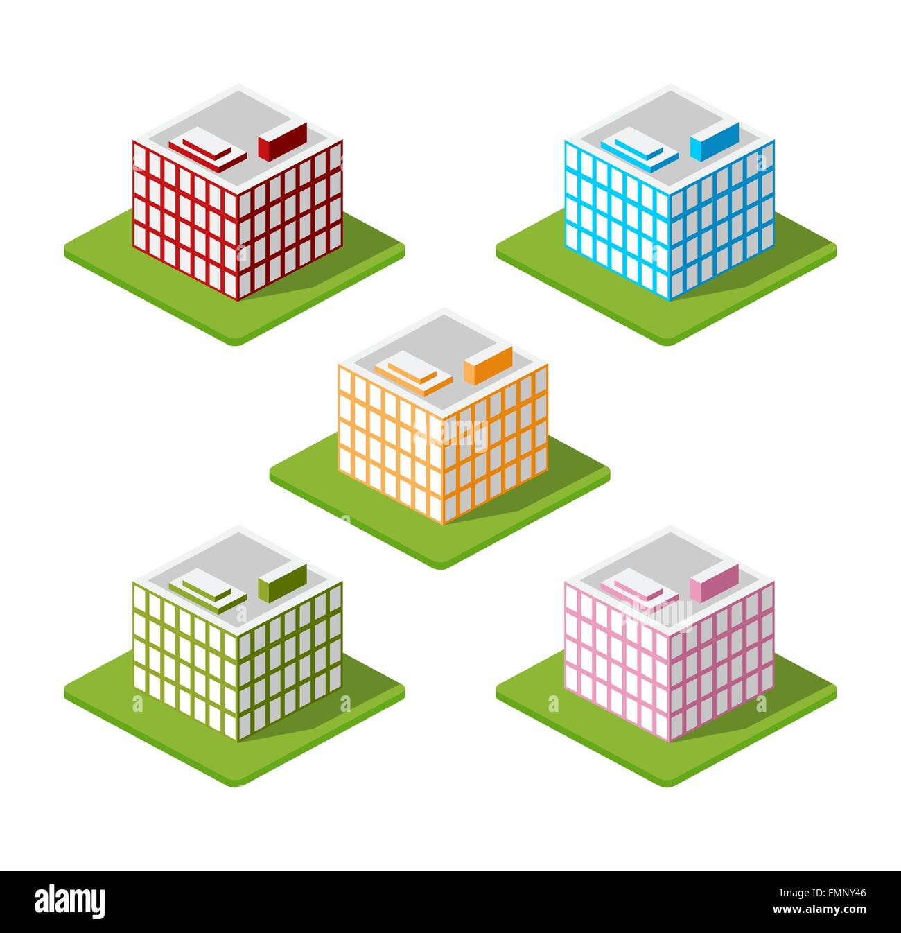 Isometric houses, town houses Stock Vector Image & Art - Alamy