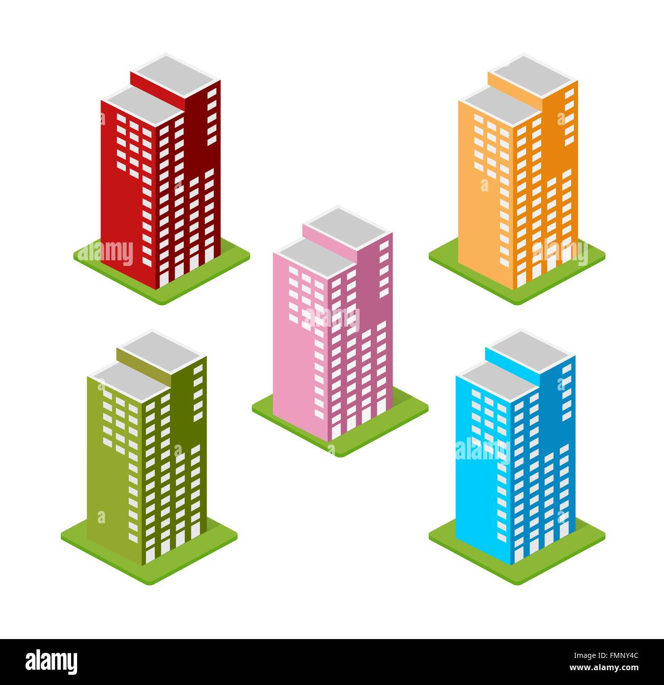 Isometric houses, town houses Stock Vector Image & Art - Alamy