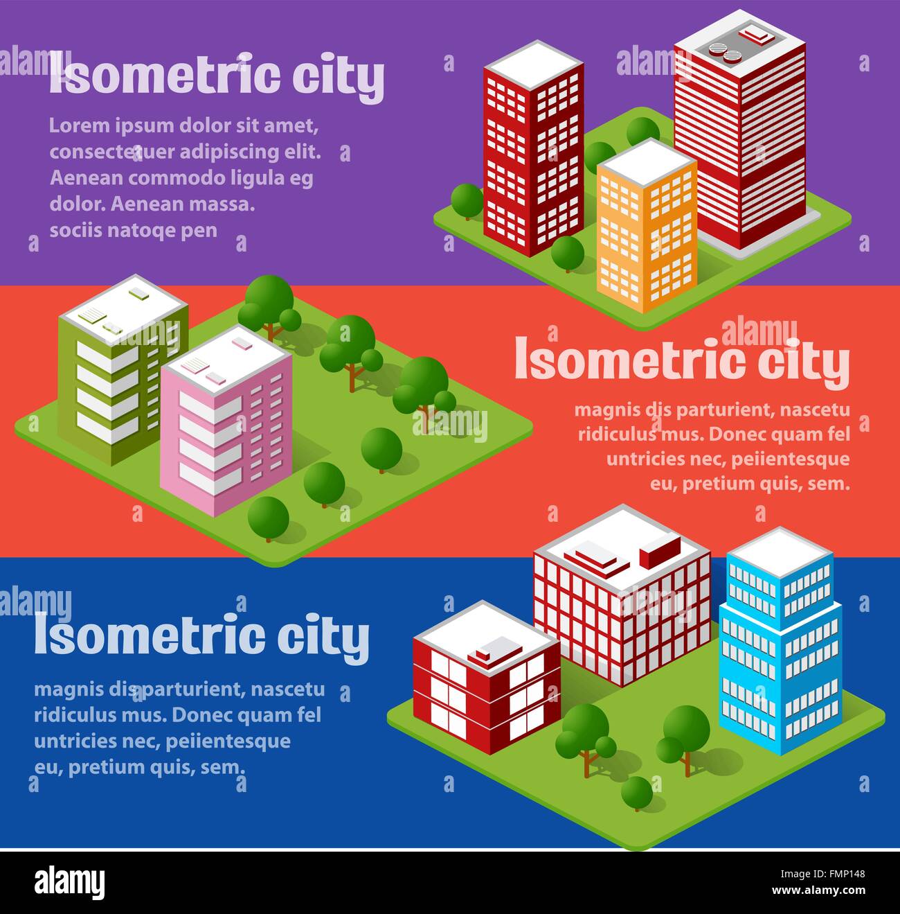 A large set of isometric urban objects Stock Vector Image & Art - Alamy
