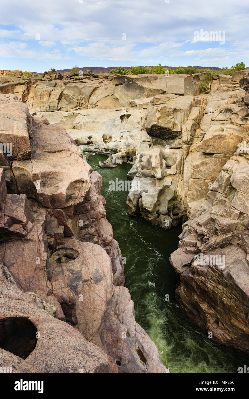 Orange border river, Northern Cape, Namibia, South Africa Stock Photo