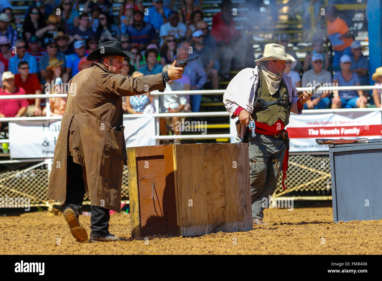 Florida, USA. 12th March, 2016. Thousands of rodeo enthusiasts turned out to watch the 88th Arcadia Rodeo Championships in Florida with events including bareback riding, steer wrestling, mutton bustin', and down roping. Credit:  Findlay/Alamy Live News Stock Photo