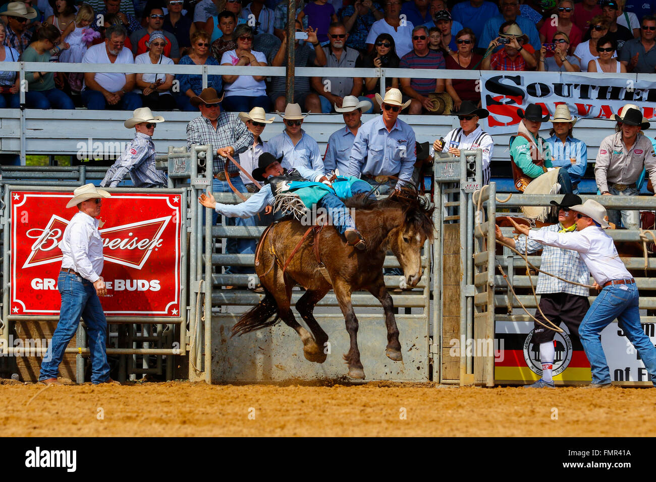 Florida, USA. 12th March, 2016. Thousands of rodeo enthusiasts turned ...