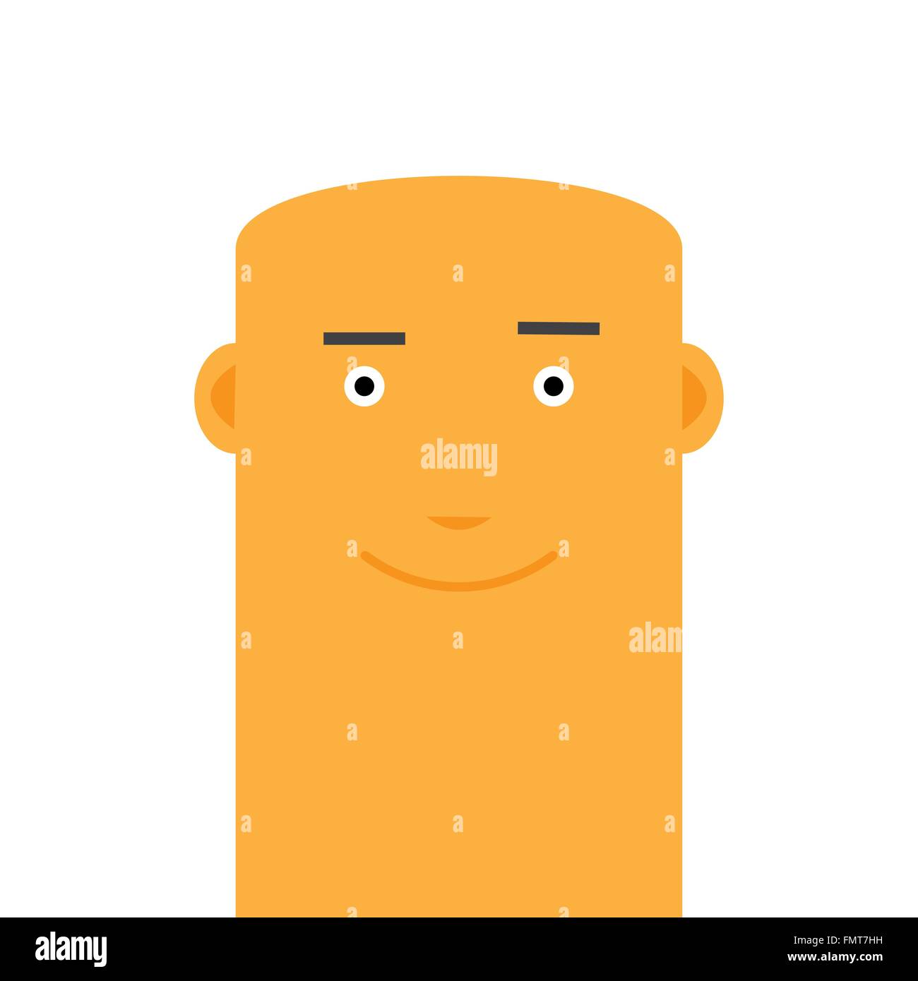 Young man bald avatar character hi-res stock photography and images - Alamy