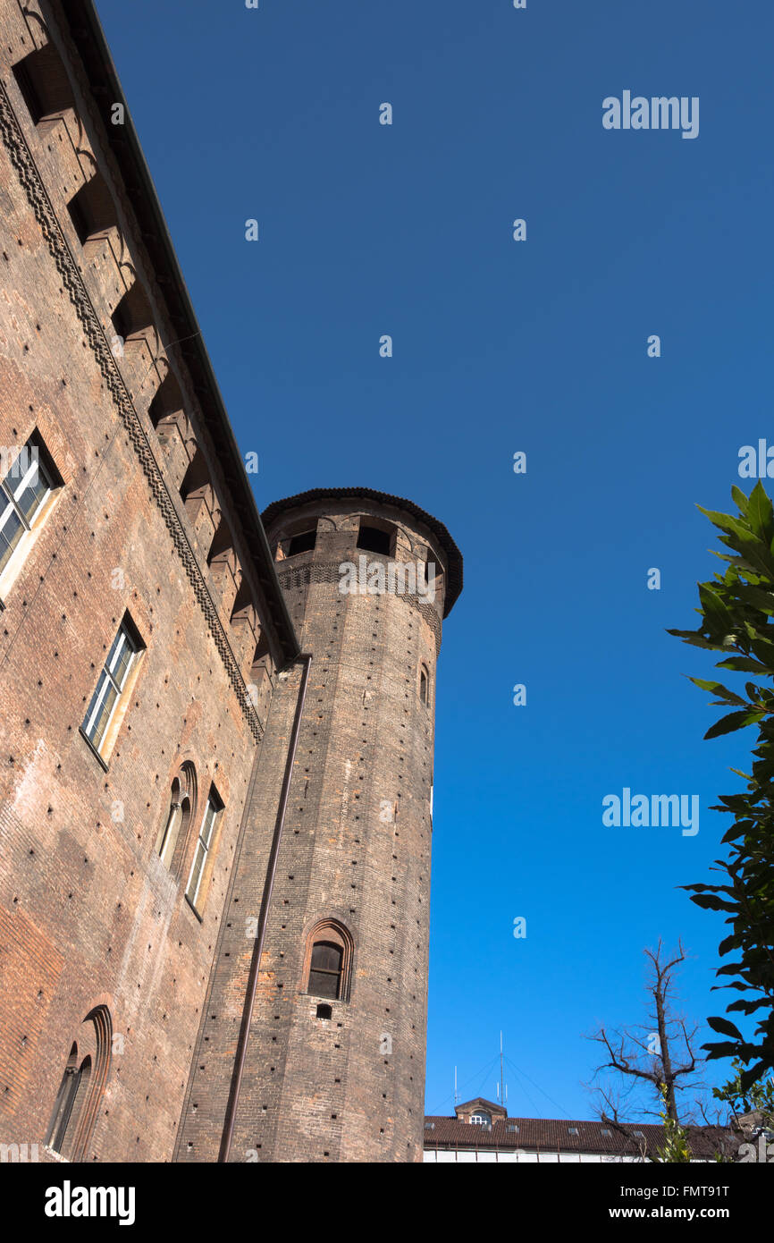 Tower of Palazzo Madama, Turin, Italy Stock Photo