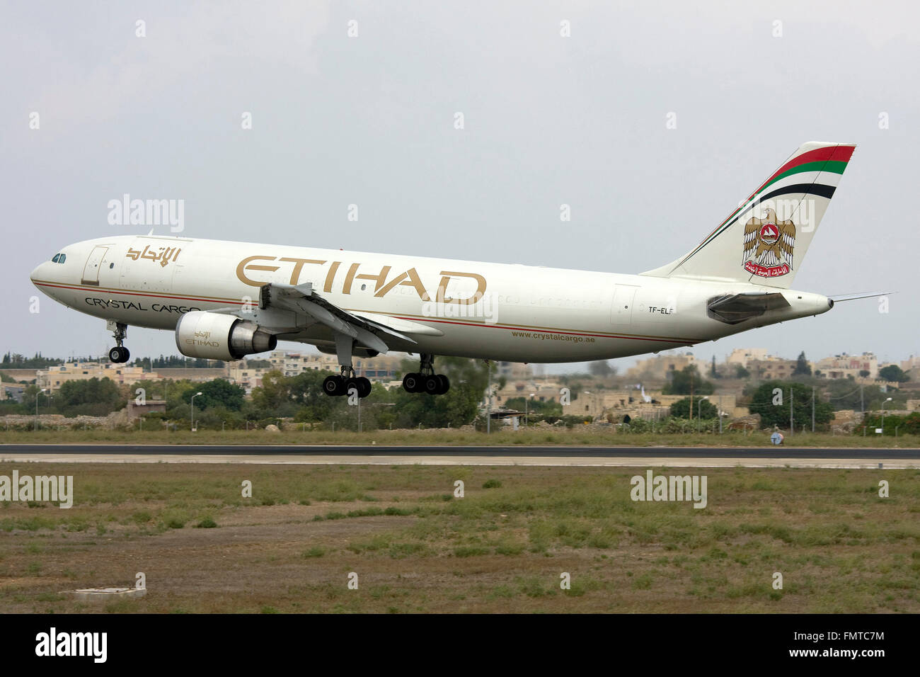 Etihad Cargo Aibus A300 Stock Photo