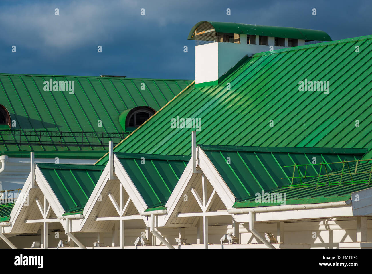 Blue metal roof window hi-res stock photography and images - Alamy