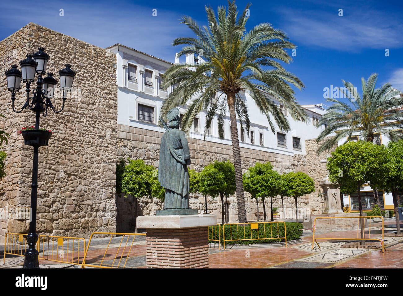Church Square - Plaza de la Iglesia in the Old Town of Marbella, Spain, Andalusia region Stock Photo